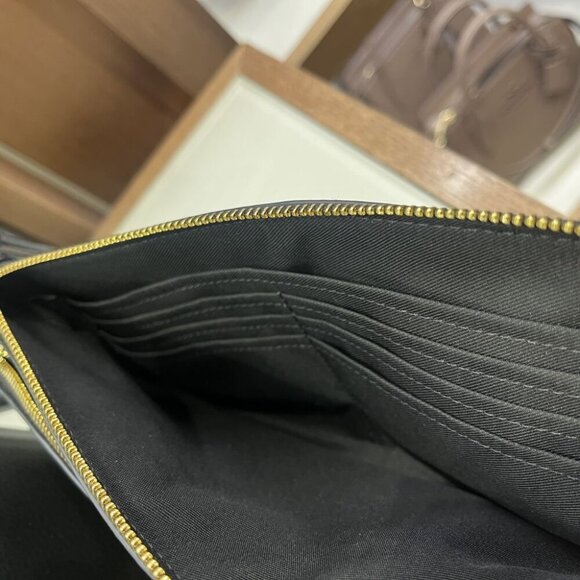 ★Original Packing★ COACH Double Zip Wallet CU919 IMBLK